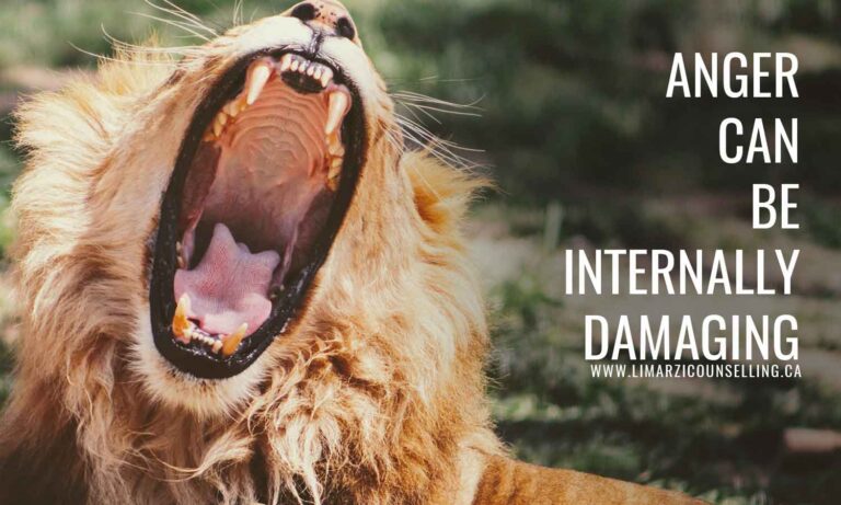 Anger can be internally damaging